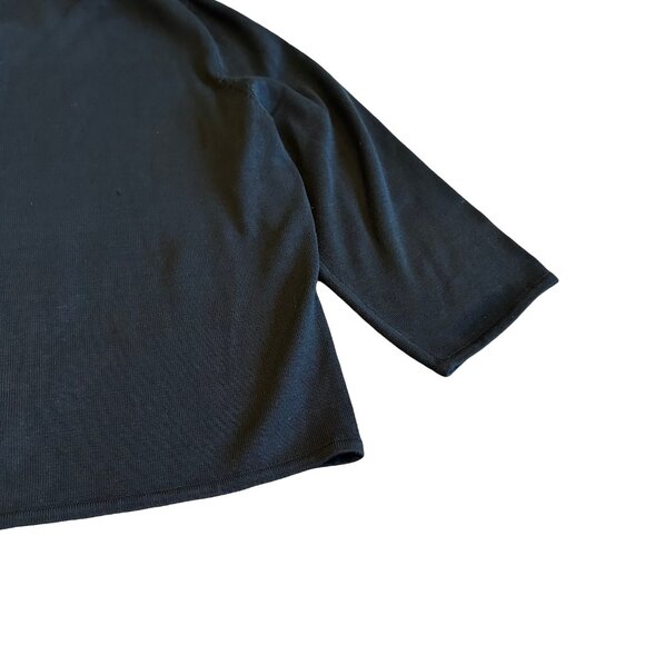 Michael Simon Vintage Retro Cardigan Sweater Turquoise Beaded Gecko Frog Large - Picture 11 of 11